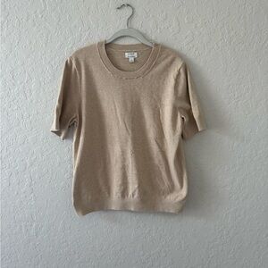 J. Crew Women’s Tan Crewneck Sweater size Large